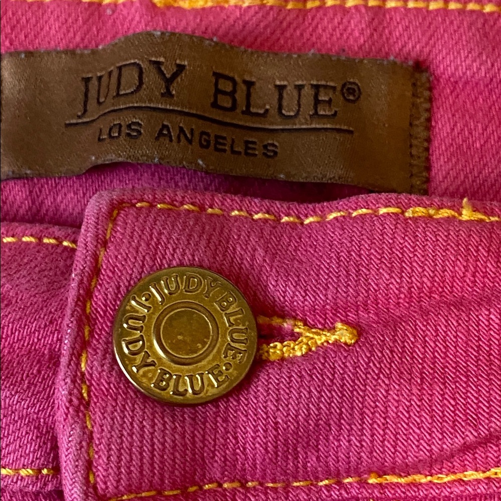 Judy Blue Aurora Pink High Waist Shorts - Picture 5 of 10